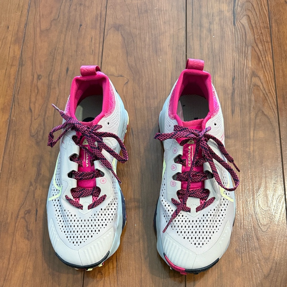 Nike ZoomX Zegama 'Platinum Violet Luminous Green' Women’s Shoe- BRAND NEW